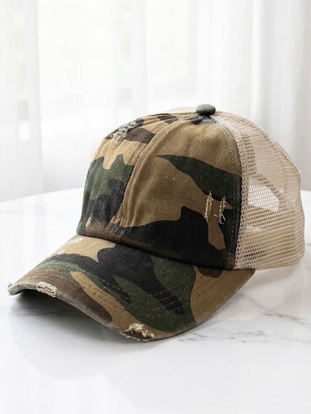 Ladies Camouflage Trucker Hat
